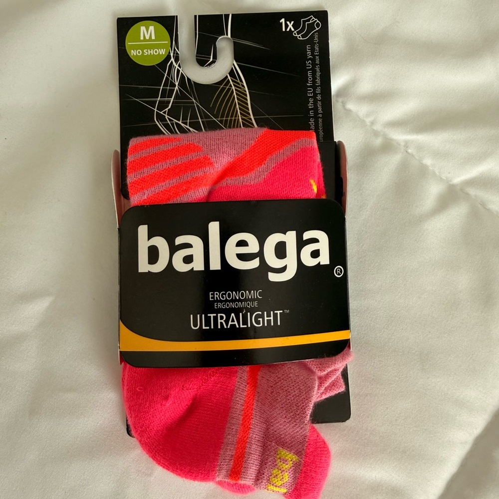 Balega Ultralight Ergonomic No Show Socks - Pink